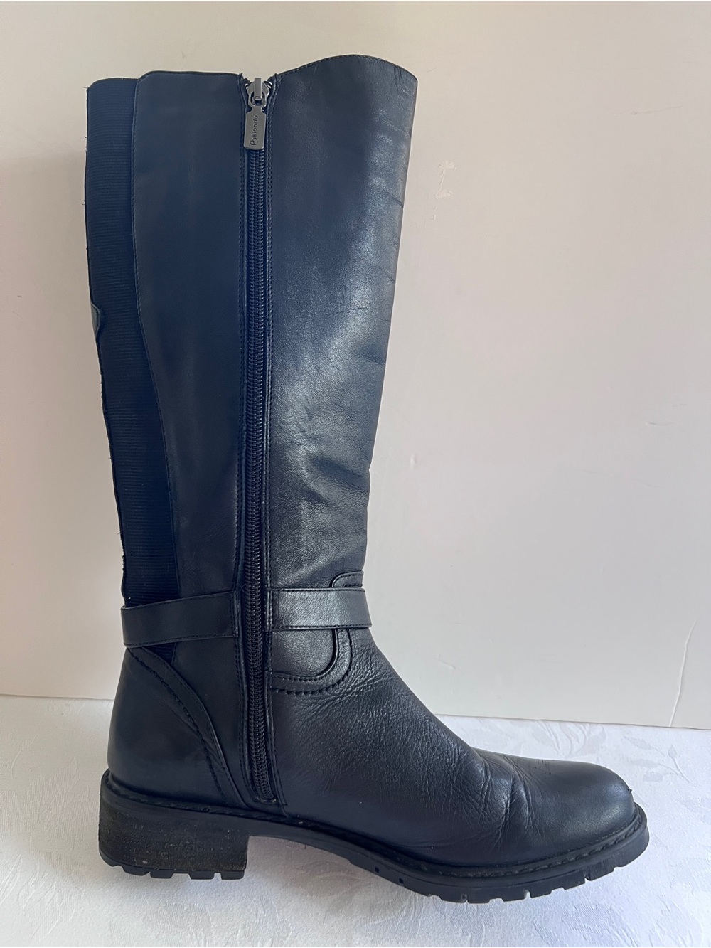 BLONDO Waterproof Black Leather Knee-High Riding Style with AquaProtect 7.5 - Picture 3 of 13